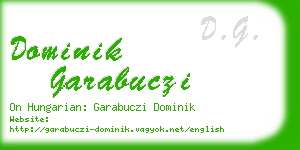 dominik garabuczi business card